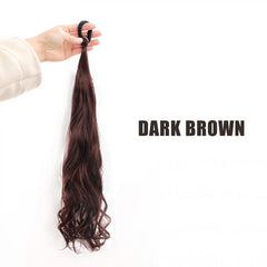 Long Curly Wavy Ponytail Extensions Natural Looking