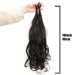 Long Curly Wavy Ponytail Extensions Natural Looking