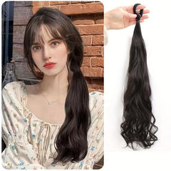 Long Curly Wavy Ponytail Extensions Natural Looking
