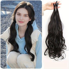 Long Curly Wavy Ponytail Extensions Natural Looking