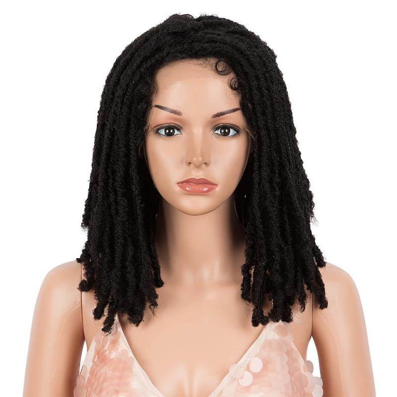 35 56 Cm Braided Wigs 13 1 Lace Wig For Women Synthetic Ombre Hair Dreadlock Wig