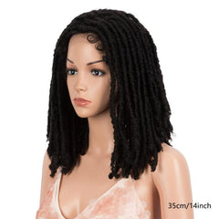35 56 Cm Braided Wigs 13 1 Lace Wig For Women Synthetic Ombre Hair Dreadlock Wig