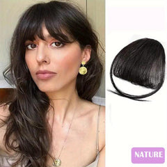 Human Hair Bangs with Sideburns Clip-In Extensions