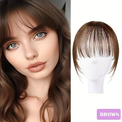 Human Hair Bangs with Sideburns Clip-In Extensions