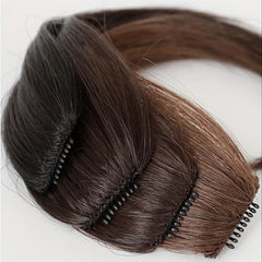 Synthetic Clip In Hair Bangs Extensions Natural Look