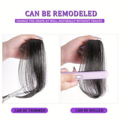 Synthetic Clip In Hair Bangs Extensions Natural Look