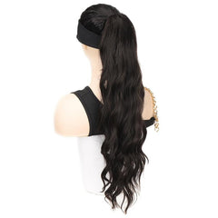 Long Curly Wavy Drawstring Ponytail Extension Clip Hair for Women Girls