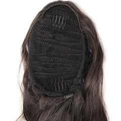 Long Curly Wavy Drawstring Ponytail Extension Clip Hair for Women Girls