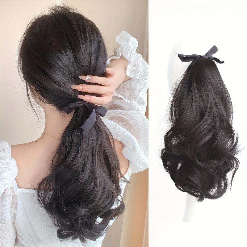 Curly Wavy Ponytail Extensions for Daily Use Medium Long