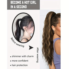 Long Curly Highlights Ponytail Extensions