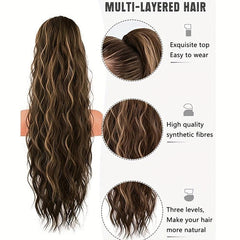 Long Curly Highlights Ponytail Extensions