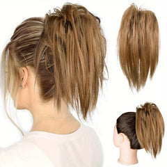 25 4 Cm Messy Hair Bun Synthetic Chignon