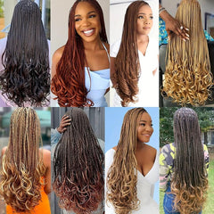 French Curls Synthetic Wig Loose Wave B Raidin French Curly Crochet Braids