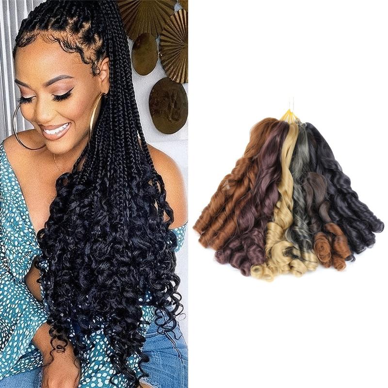 French Curls Synthetic Wig Loose Wave B Raidin French Curly Crochet Braids