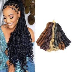 French Curls Synthetic Wig Loose Wave B Raidin French Curly Crochet Braids