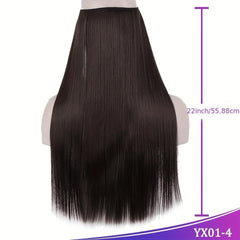 Long Straight Hair Pieces Synthetic Fishing Line Hair Extensions