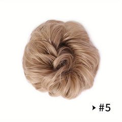 Wavy Curly Hair Bun Wrap Around Scrunchie Updo Extensions for Women
