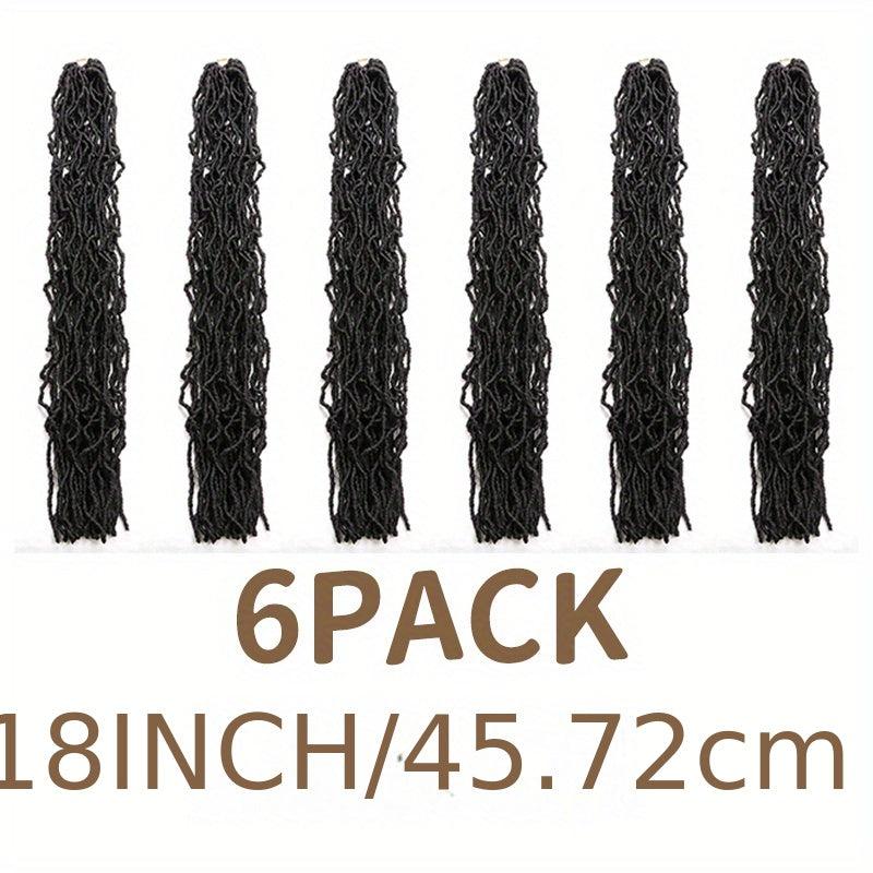 6pack 45 Dreadlocks Crochet Hair For African Women Dreadlocks Braids