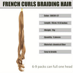 Braided Ponytail With Curly Ends Synthetic Hair Extensions