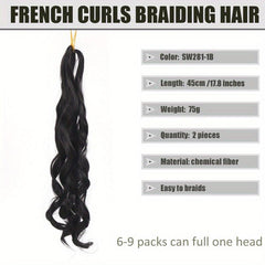 Braided Ponytail With Curly Ends Synthetic Hair Extensions