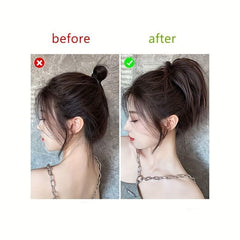 Short Straight Hair Bun Synthetic Chignon Hair Bun Hair Pieces