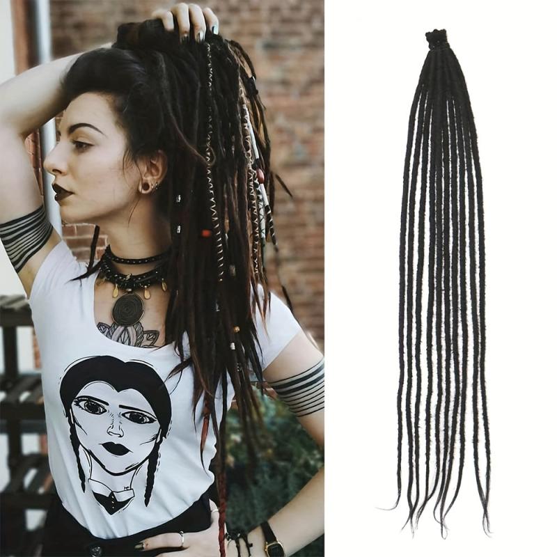 10 Pack Dreads Hair Pieces Synthetic Crochet Hair Extensions 60
