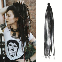 10 Pack Dreads Hair Pieces Synthetic Crochet Hair Extensions 60