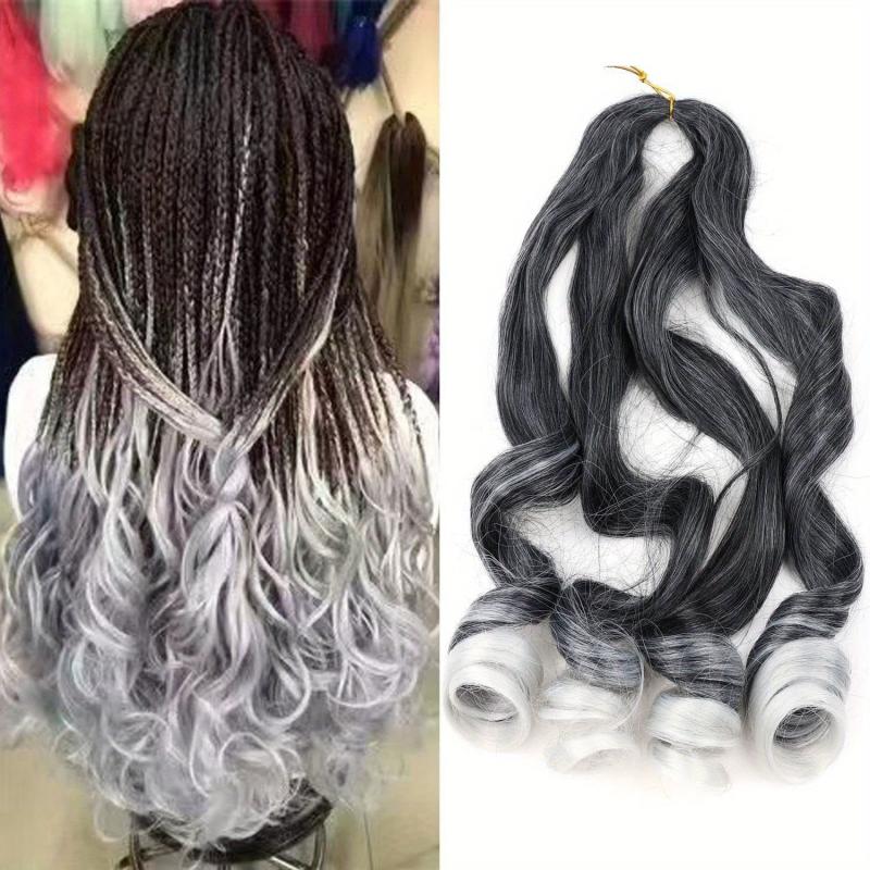 Curly Crochet Hair Extensions Loose Big Synthetic for Ponytails and Braids