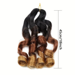 Curly Crochet Hair Extensions Loose Big Synthetic for Ponytails and Braids