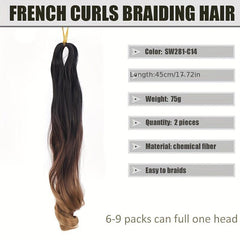Curly Crochet Hair Extensions Loose Big Synthetic for Ponytails and Braids