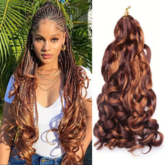 Curly Crochet Hair Extensions Loose Big Synthetic for Ponytails and Braids