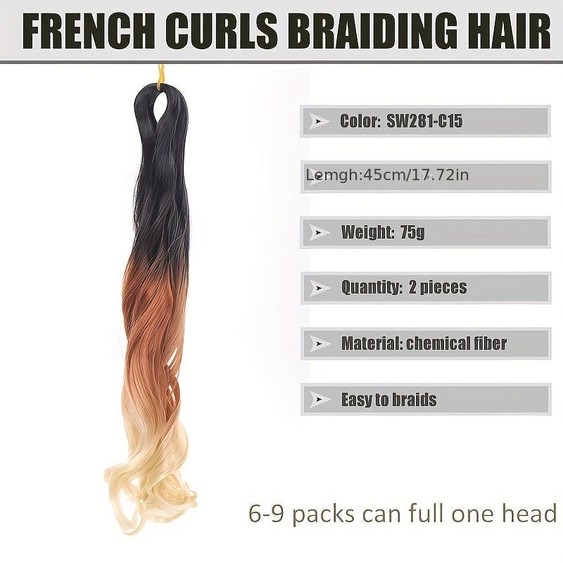 Curly Crochet Hair Extensions Loose Big Synthetic for Ponytails and Braids