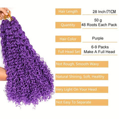 71 12 Cm 48 Strands Box Braids Crochet Hair for a Stunning Look