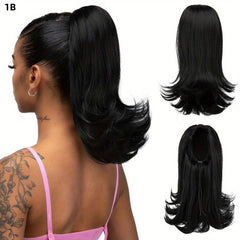 35 56 Cm Heat Resistant Silky Curly Ponytail Extension 1B 1BH30