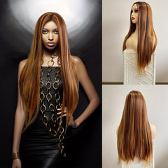 Long Straight Synthetic Wig for Halloween Party