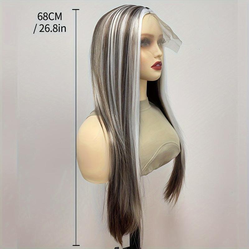 Long Straight Synthetic Wig for Halloween Party