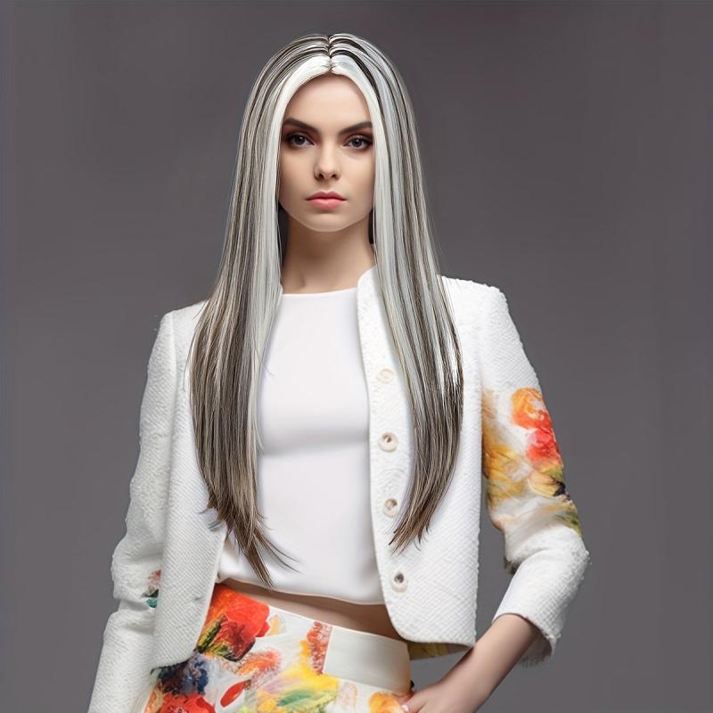 Long Straight Synthetic Wig for Halloween Party