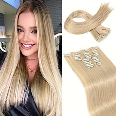 6pcs Synthetic Clip In Hair Extensions Straight Hair for Natural Style