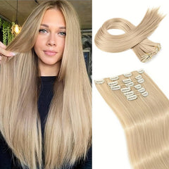 6pcs Synthetic Clip In Hair Extensions Straight Hair for Natural Style