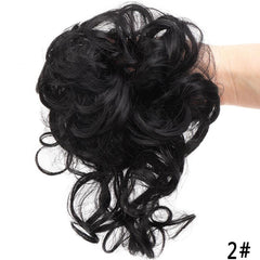 Synthetic Curly Donut Chignon with Elastic Band Scrunchies Messy Hair Bun Updo