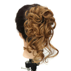 Synthetic Curly Donut Chignon with Elastic Band Scrunchies Messy Hair Bun Updo