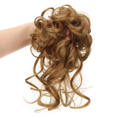 Synthetic Curly Donut Chignon with Elastic Band Scrunchies Messy Hair Bun Updo