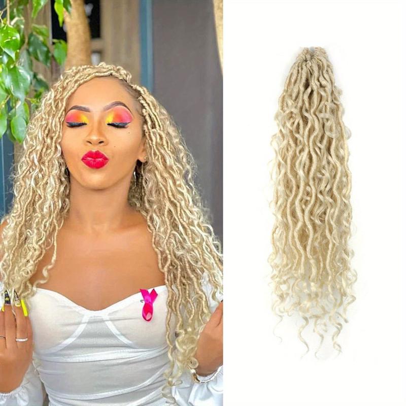 Boho Faux Locs Curly Crochet Extensions for Women