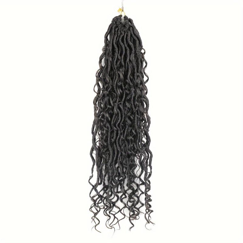 Boho Faux Locs Curly Crochet Extensions for Women