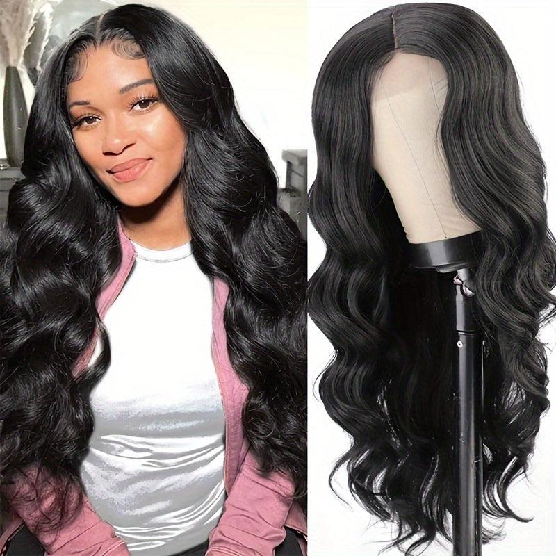 Long Wavy Wig with Lace Front for Daily and Party Use