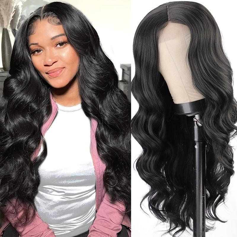 Long Wavy Wig with Lace Front for Daily and Party Use