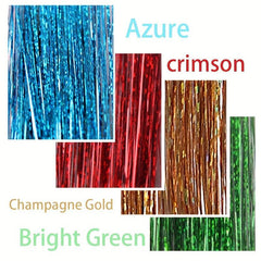 Colorful Glitter Hair Extensions Straight Synthetic Wig