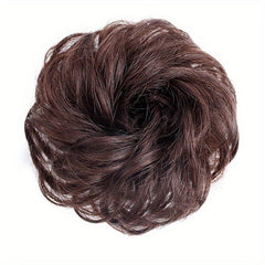 Messy Donut Hair Buns Updo Chignon With Hair Rope Extensions