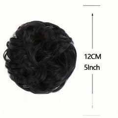 Messy Donut Hair Buns Updo Chignon With Hair Rope Extensions