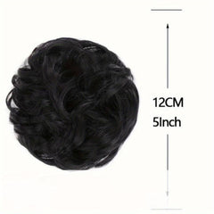 Messy Donut Hair Buns Updo Chignon With Hair Rope Extensions